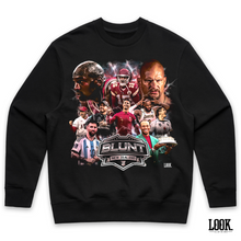 Load image into Gallery viewer, Blunt Breaks 'GOATS' LOOK. Graphic Crew Sweater