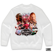 Load image into Gallery viewer, Blunt Breaks 'GOATS' LOOK. Graphic Crew Sweater