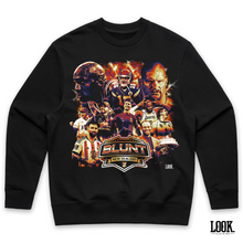 Load image into Gallery viewer, Blunt Breaks 'GOATS' LOOK. Graphic Crew Sweater