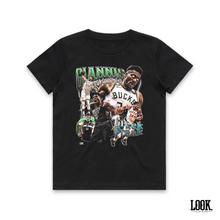 Load image into Gallery viewer, Giannis 'Greek Freak' Antetokounmpo LOOK. Graphic Tee