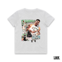 Load image into Gallery viewer, Giannis Antetokounmpo 'GreekFreak' - LOOK. Graphic Tee (KIDS)