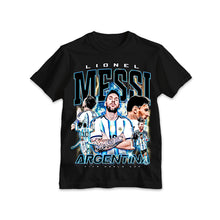 Load image into Gallery viewer, Lionel Messi 'Argentina Football World Cup' LOOK. Graphic Tee