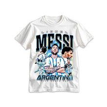 Load image into Gallery viewer, Lionel Messi 'Argentina Football World Cup' LOOK. Graphic Tee
