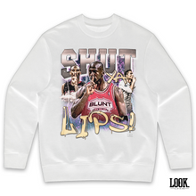 Load image into Gallery viewer, Blunt Breaks 'Shut Ya Lips' LOOK. Graphic Crew Sweater