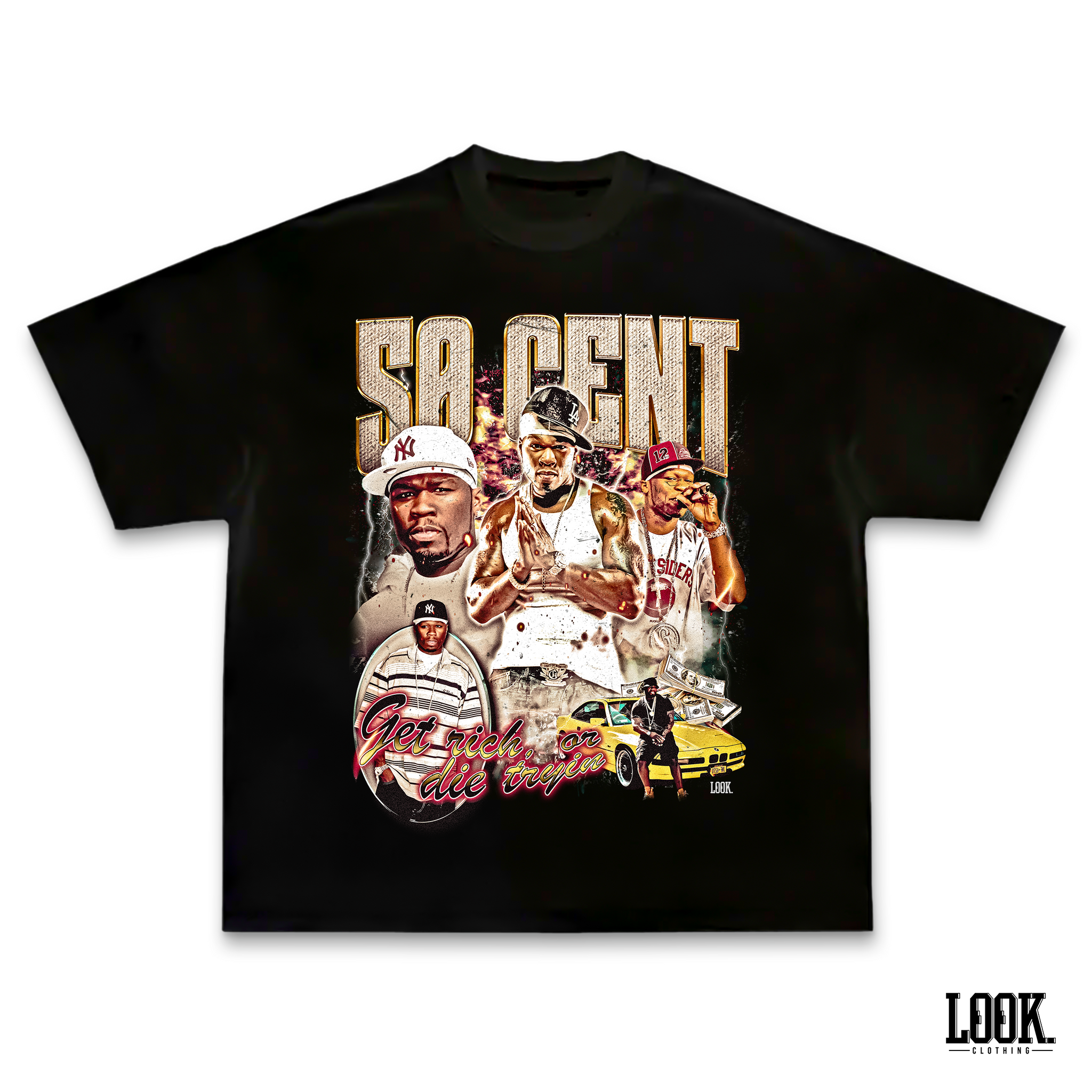 50 Cent 'Get Rich Or Die Tryin' LOOK. Graphic Tee – LOOK 50 Cent 'Get Rich Or Die Tryin' LOOK. Graphic Tee – LOOK