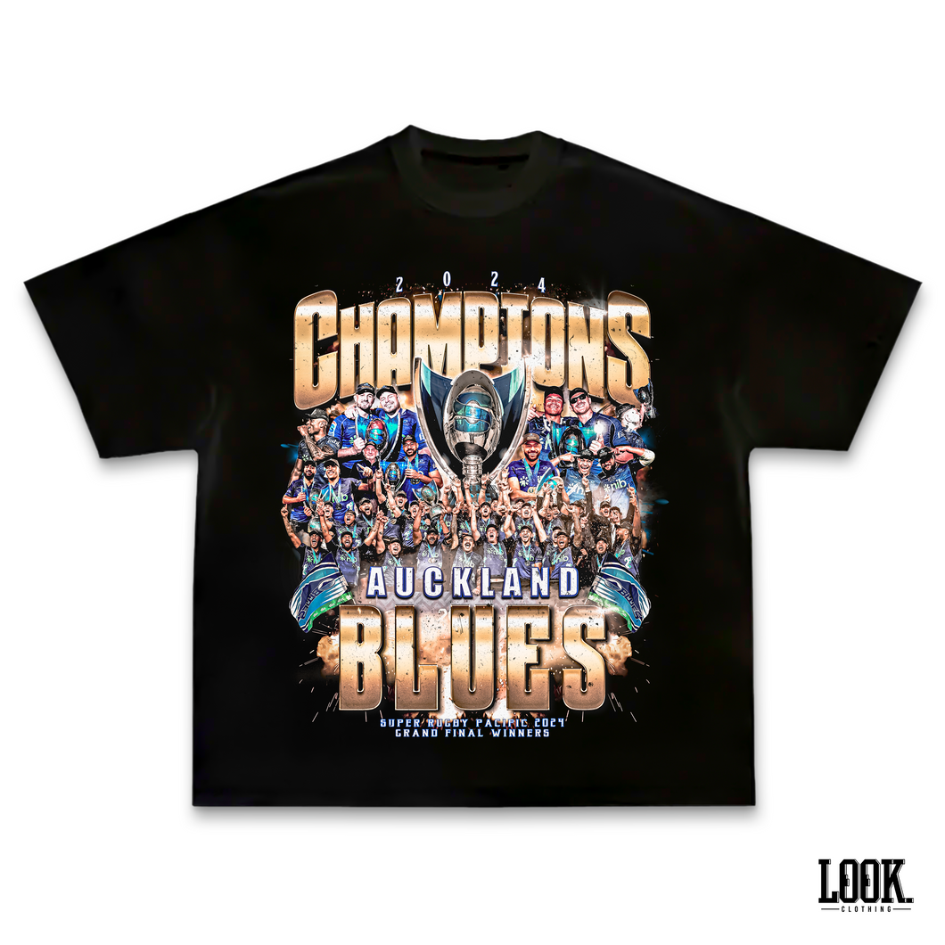 Auckland Blues ‘Champions 24’ LOOK. Graphic Tee