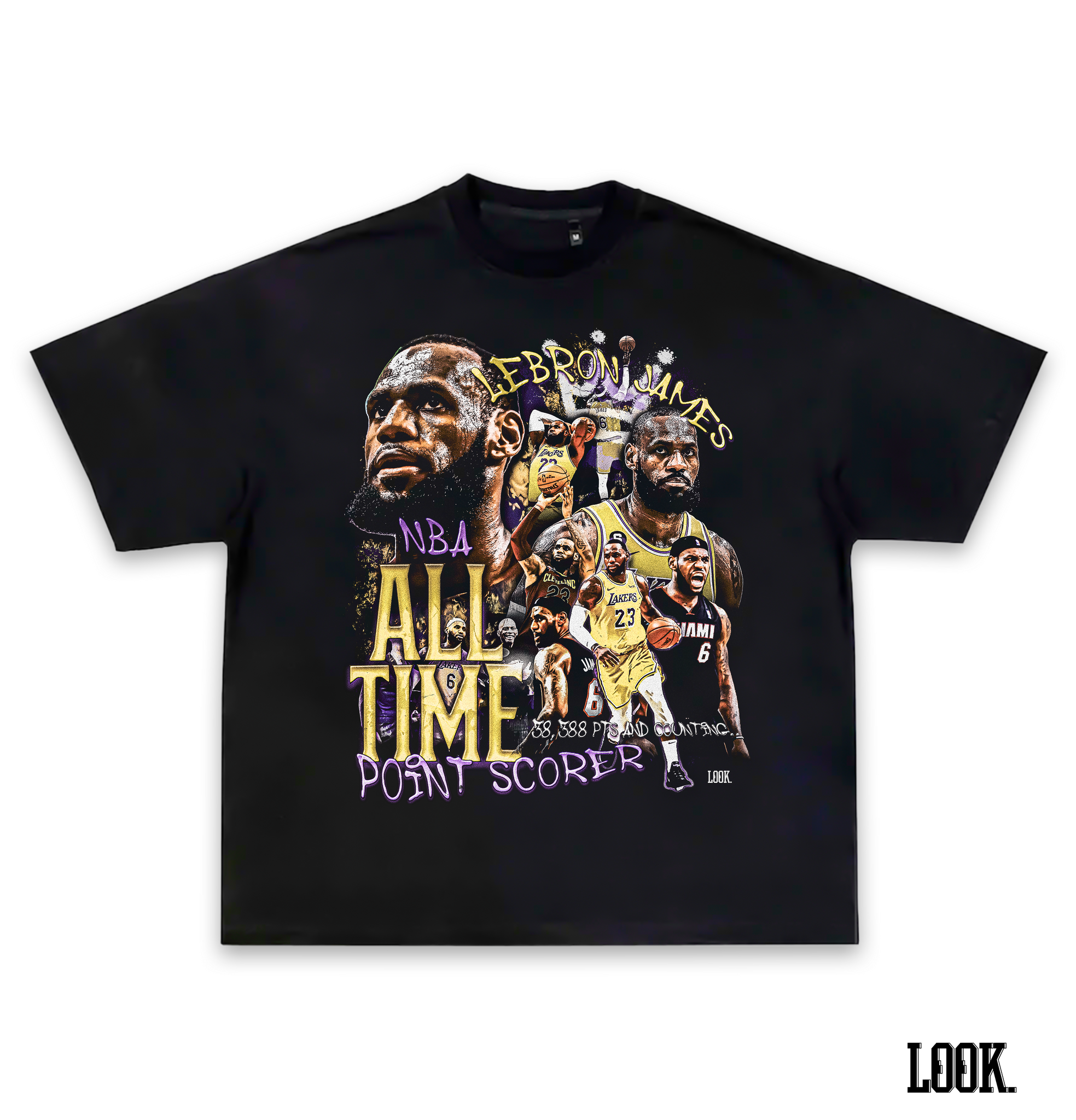 Lebron James ALL TIME LOOK. Custom Graphic Tee