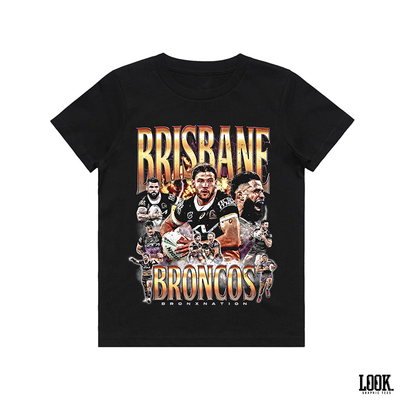Brisbane Broncos '2025' - LOOK. Kids Graphic Tee