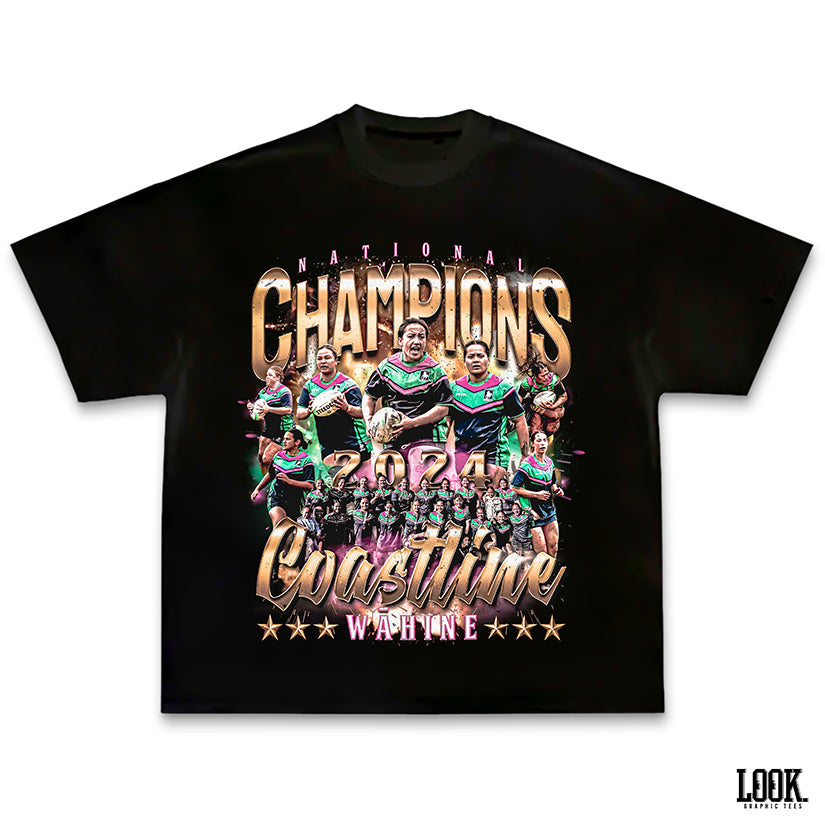 Coastline Wāhine Champions LOOK. Graphic Tee