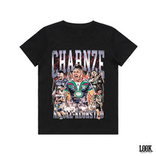 Load image into Gallery viewer, Charnze Nicoll-Klokstad &#39;NZ Warriors&#39; LOOK. Kids Graphic Tee
