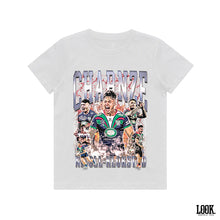 Load image into Gallery viewer, Charnze Nicoll-Klokstad &#39;NZ Warriors&#39; LOOK. Kids Graphic Tee
