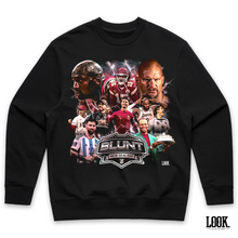 Load image into Gallery viewer, Blunt Breaks &#39;GOATS&#39; LOOK. Graphic Crew Sweater
