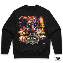 Load image into Gallery viewer, Blunt Breaks &#39;GOATS&#39; LOOK. Graphic Crew Sweater
