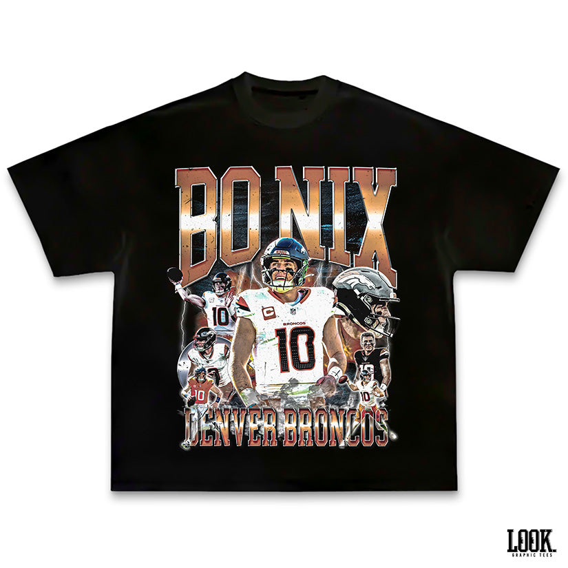 Bo Nix 'Denver Broncos' LOOK. Graphic Tee