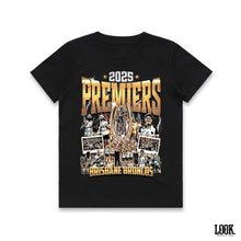 Load image into Gallery viewer, Brisbane Broncos &#39;2025 Premiers&#39; - Kids Graphic Tee
