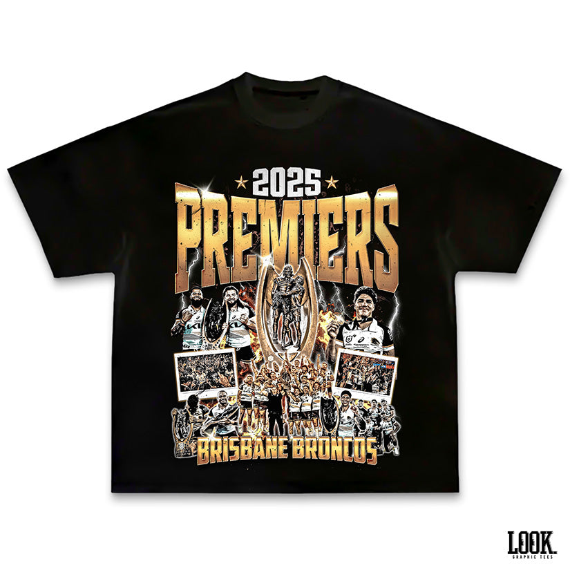 Brisbane Broncos '2025 Premiers' - LOOK. Graphic Tee