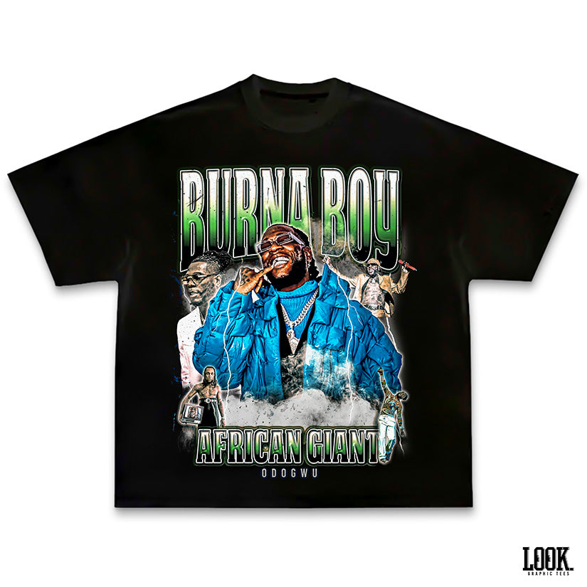 Burna Boy - LOOK. Custom Graphic Tee
