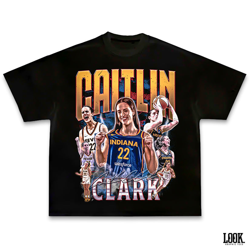 Caitlin Clark 'FEVER' LOOK. Graphic Tee