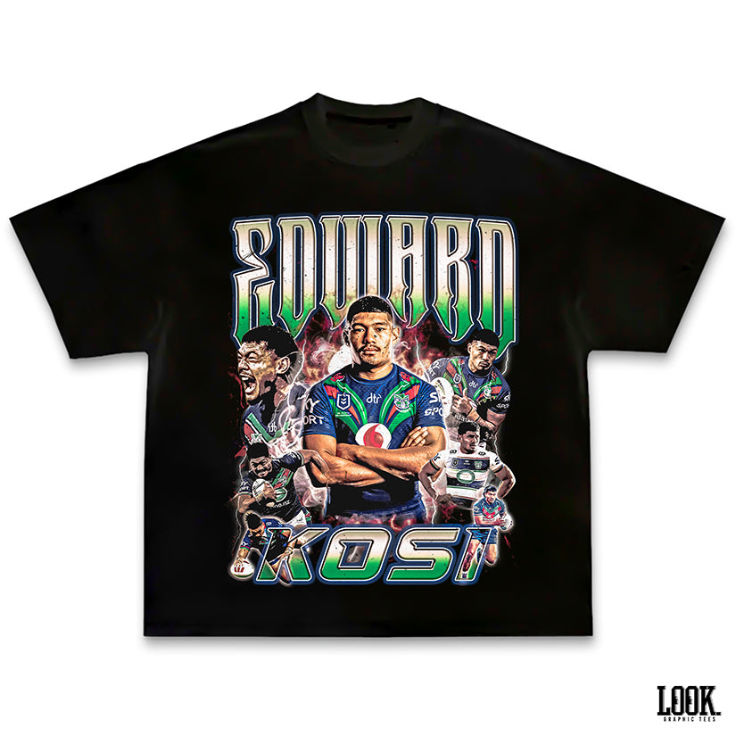 Edward Kosi 'NZ Warriors' LOOK. Graphic Tee