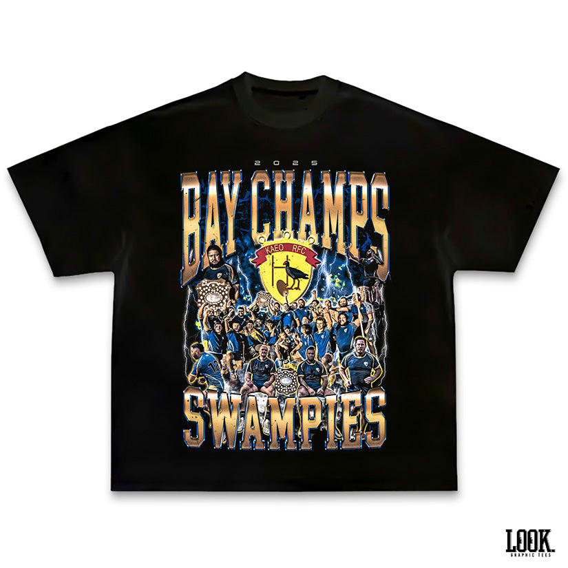 Kaeo Swampies '2025 Bay Champs' LOOK. Graphic Tee