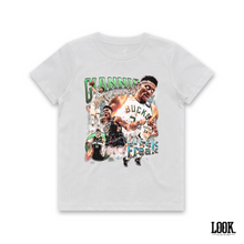 Load image into Gallery viewer, Giannis Antetokounmpo &#39;GreekFreak&#39; - LOOK. Graphic Tee (KIDS)
