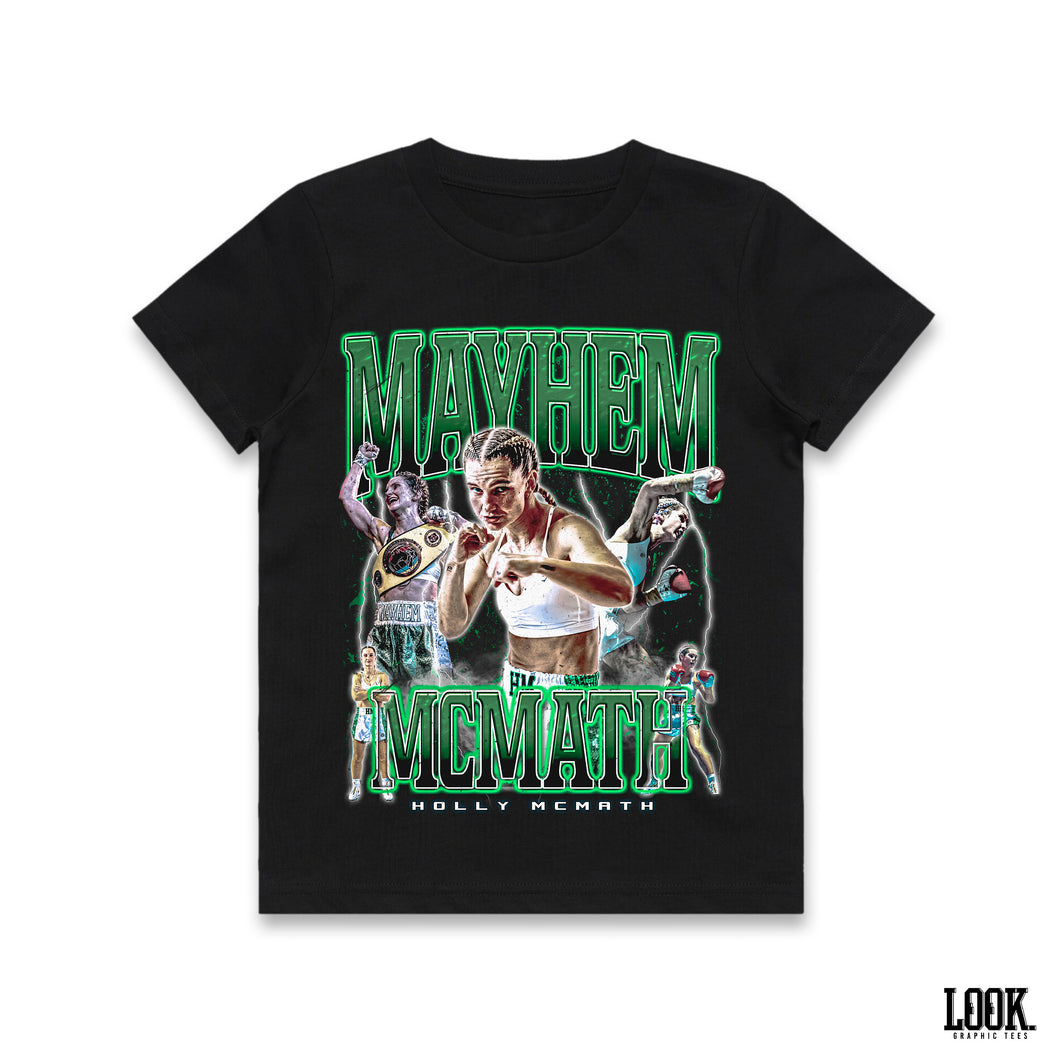 Holly McMath MAYHEM '2025' LOOK. Graphic Tee KIDS
