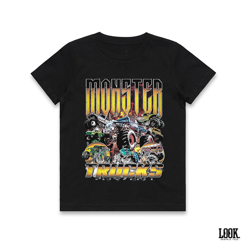 Hotwheels Monster Trucks - LOOK. Graphic Tee KIDS
