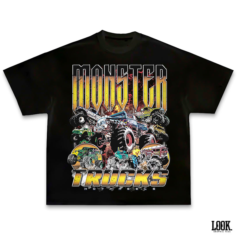 Hotwheels Monster Trucks - LOOK. Graphic Tee