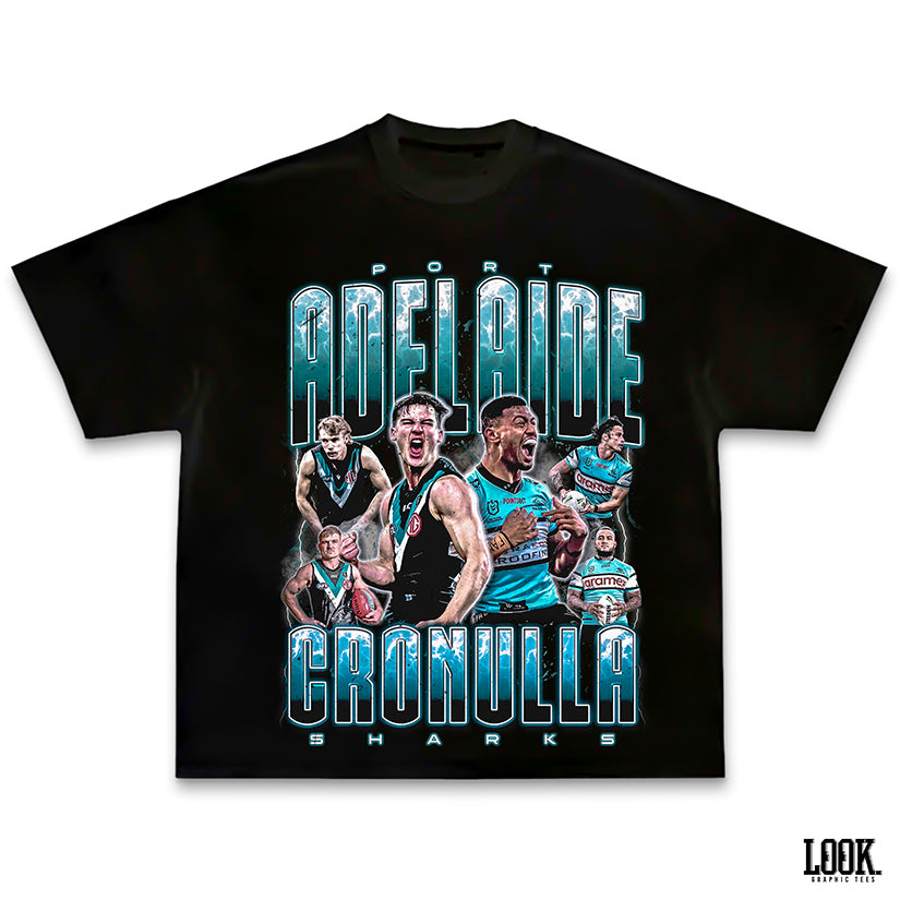 Adelaide Port x Cronulla Sharks - LOOK. Graphic Tee