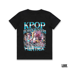 Load image into Gallery viewer, Kpop Demon Hunters &#39;Huntrix&#39; - LOOK. Custom Graphic Tee KIDS
