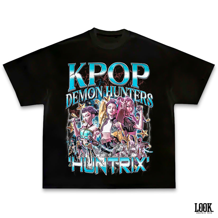 Kpop Demon Hunters 'Huntrix' - LOOK. Custom Graphic Tee
