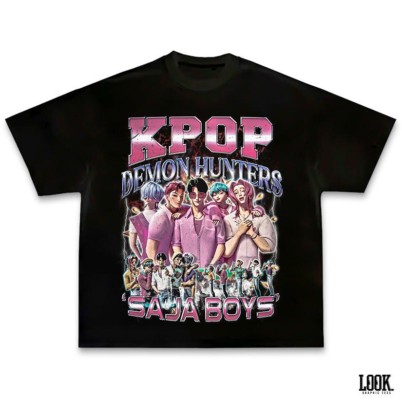 Kpop Demon Hunters 'Saja Boys' - LOOK. Custom Graphic Tee