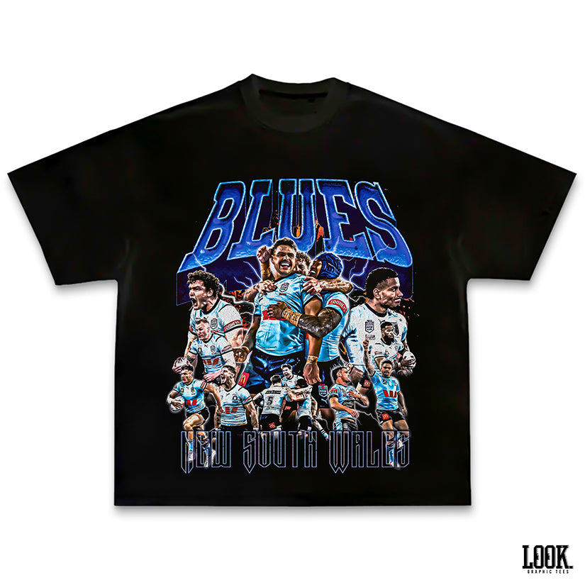 New South Wales Blues State of Origin 'NSW 25' LOOK. Graphic Tee