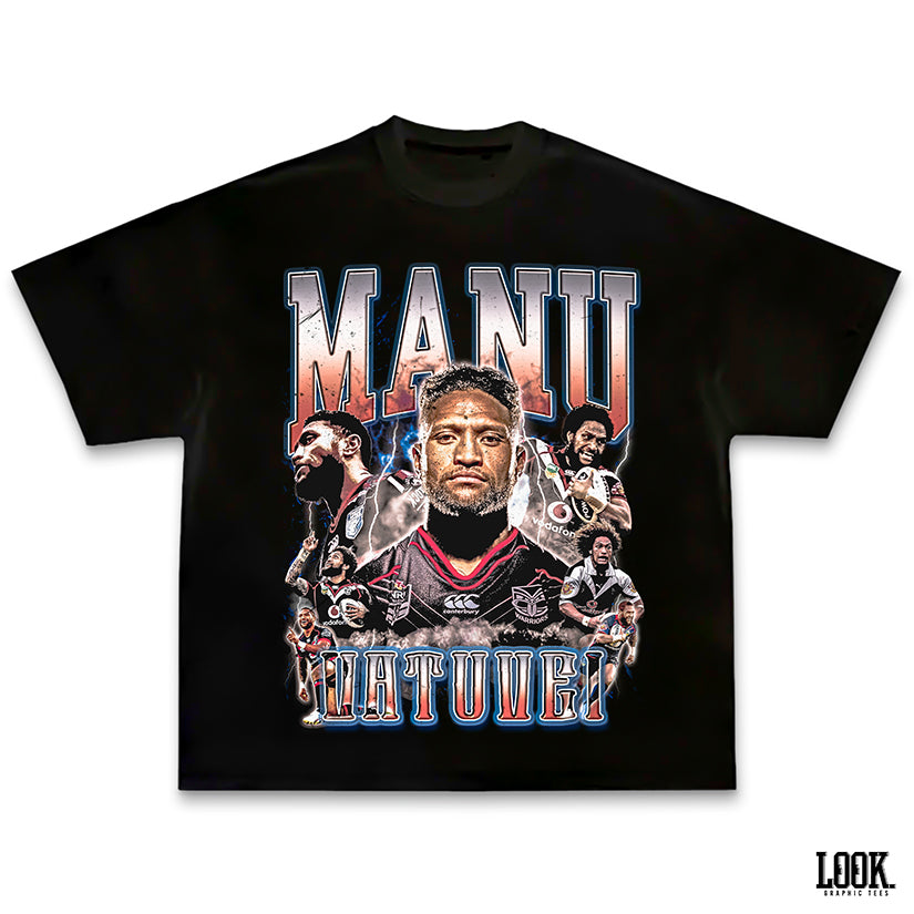 Manu Vatuvei 'NZ Warriors' LOOK. Graphic Tee