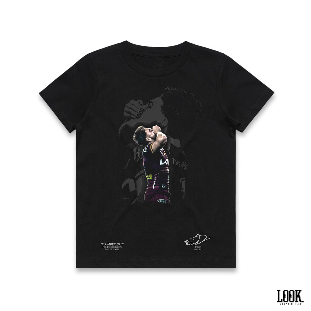 Plumer Out Reece Reece Walsh 'Plumber Out' - Kids Graphic Tee – LOOK. Clothing