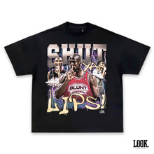 Load image into Gallery viewer, Blunt Breaks &#39;Shut Ya Lips&#39; LOOK. Graphic Tee
