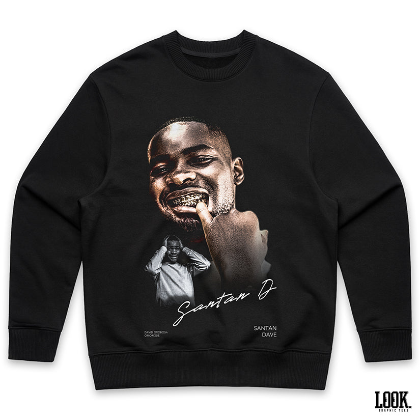 Santan Dave 'Grill' - Moments LOOK. Graphic Crew Sweater