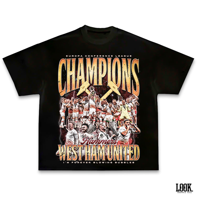 West Ham United 'Europa Conference League Champs 23-24' LOOK. Graphic Tee
