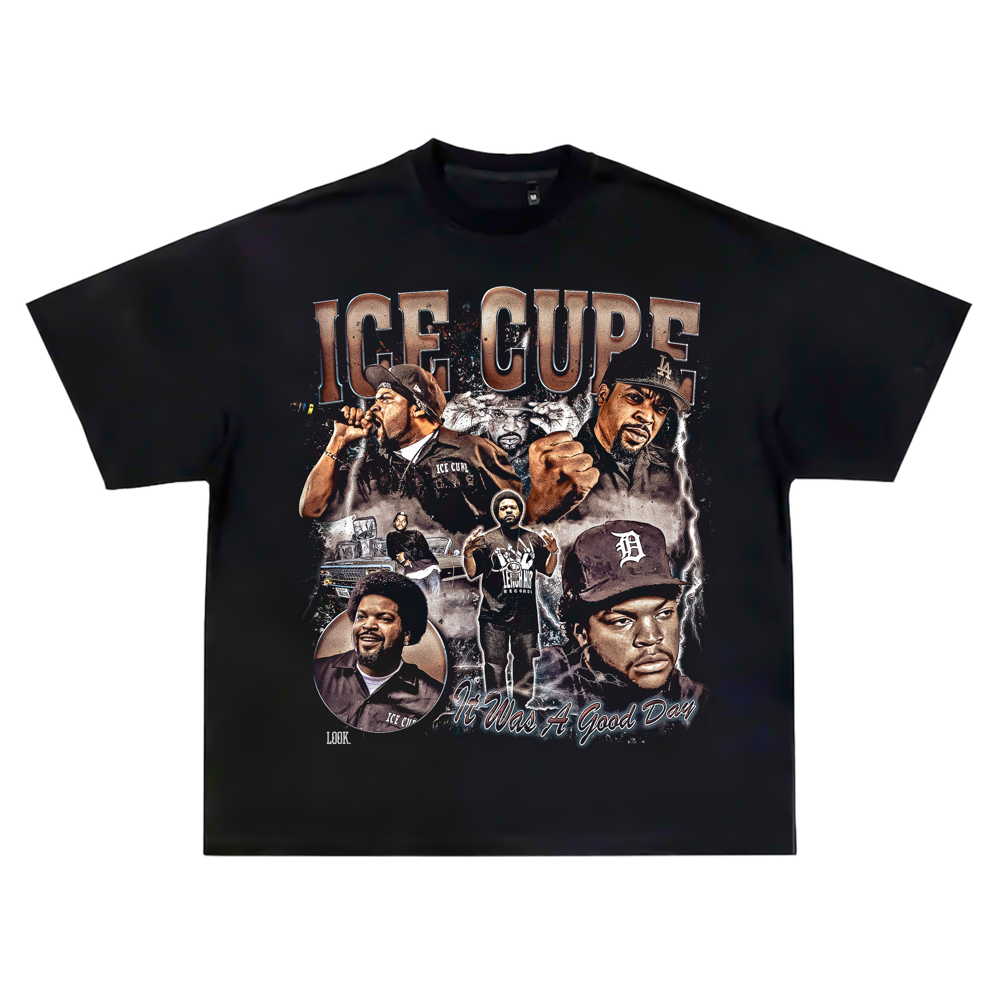 44316-09 ファッション ICE CUBE グラフィックTシャツ XL ブラック